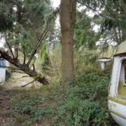 Campingplatz als Lost Place, Rheinland.