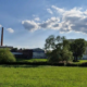Schoeller Wolle wie es dort weitergeht Gelaende mit Schornstein