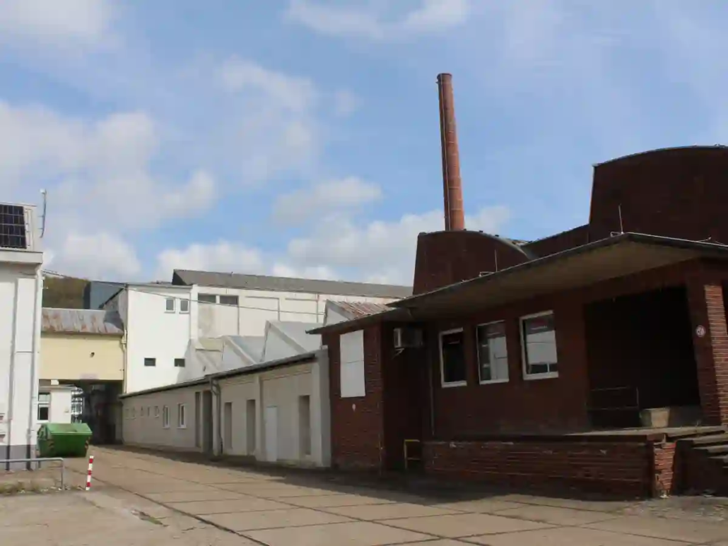 Das Schoeller Gelaende in Eitorf und wie es dort weitergeht Industriehallen