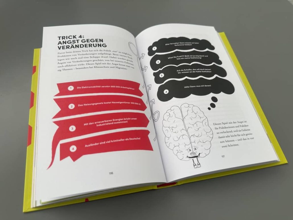 Politikzirkus, ein Blick ins Buch.