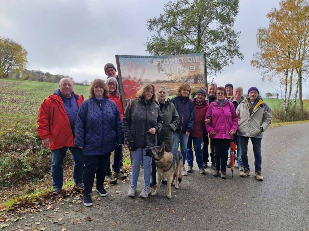 Die Vertreter der Buergerinitiative Meisenbach.