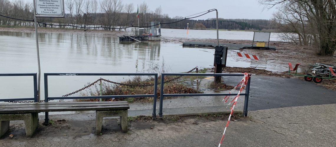 Hochwasser am Rhein