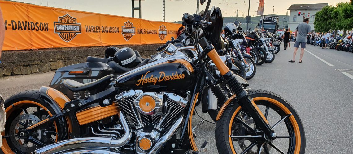 Der Harley Davidson-Club Rüdesheim ist Mitveranstalter. (Foto: Inga Sprünken)